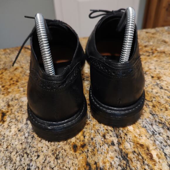 Gravitypope Black Leather Brogue Shoes, US 7 EU 39, Made in Italy - Picture 9 of 12